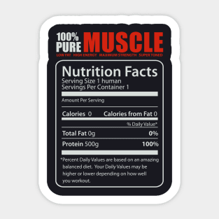 Pure Muscle, Baby! Sticker